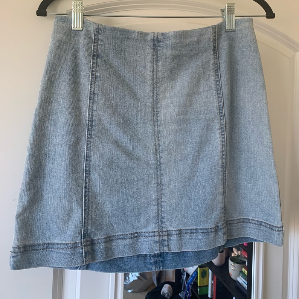 Denim mini skirt